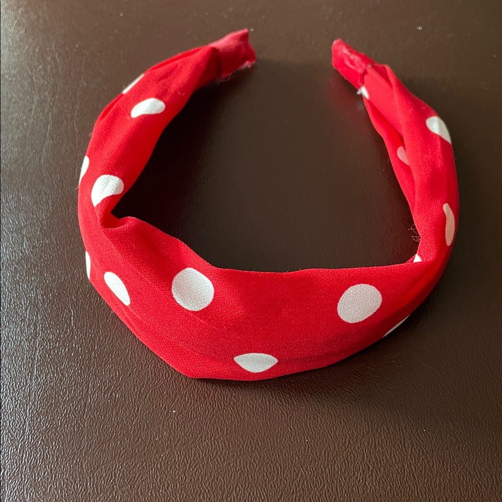 Red Polka Dot Headband